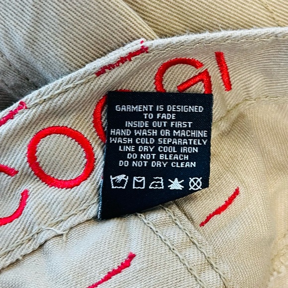 COOGI Mens Khaki Cargo Shorts - Picture 7 of 9